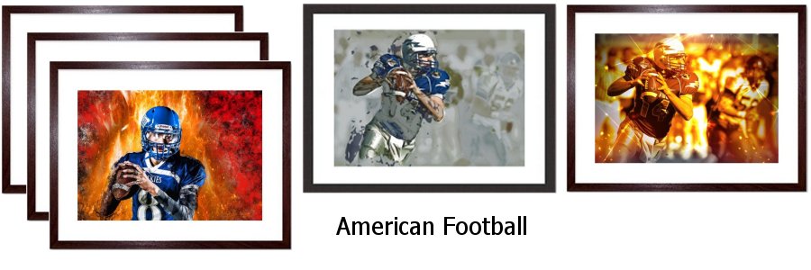American Football Framed Prints